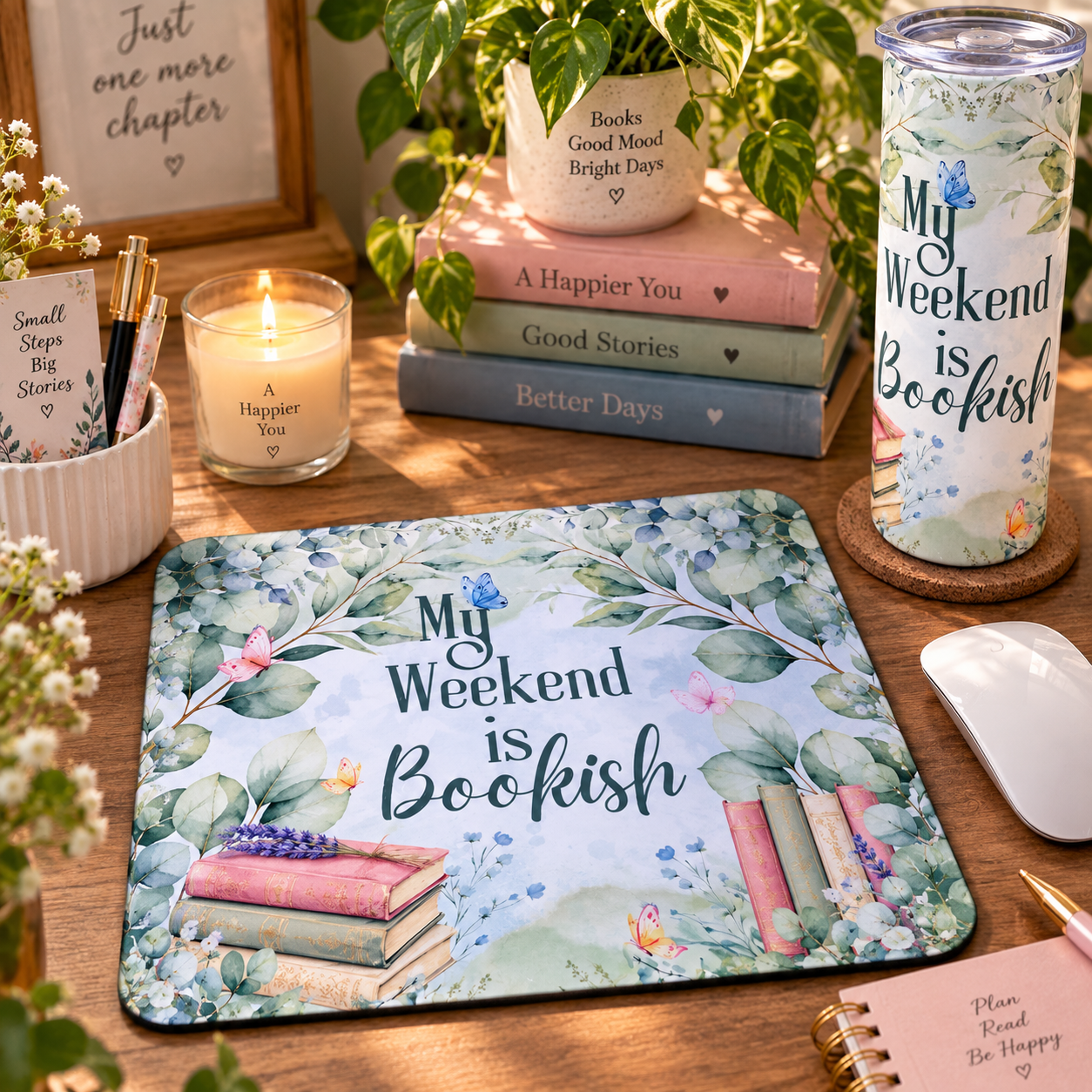 Bookish Mauspad für Buchliebhaber - Weekend