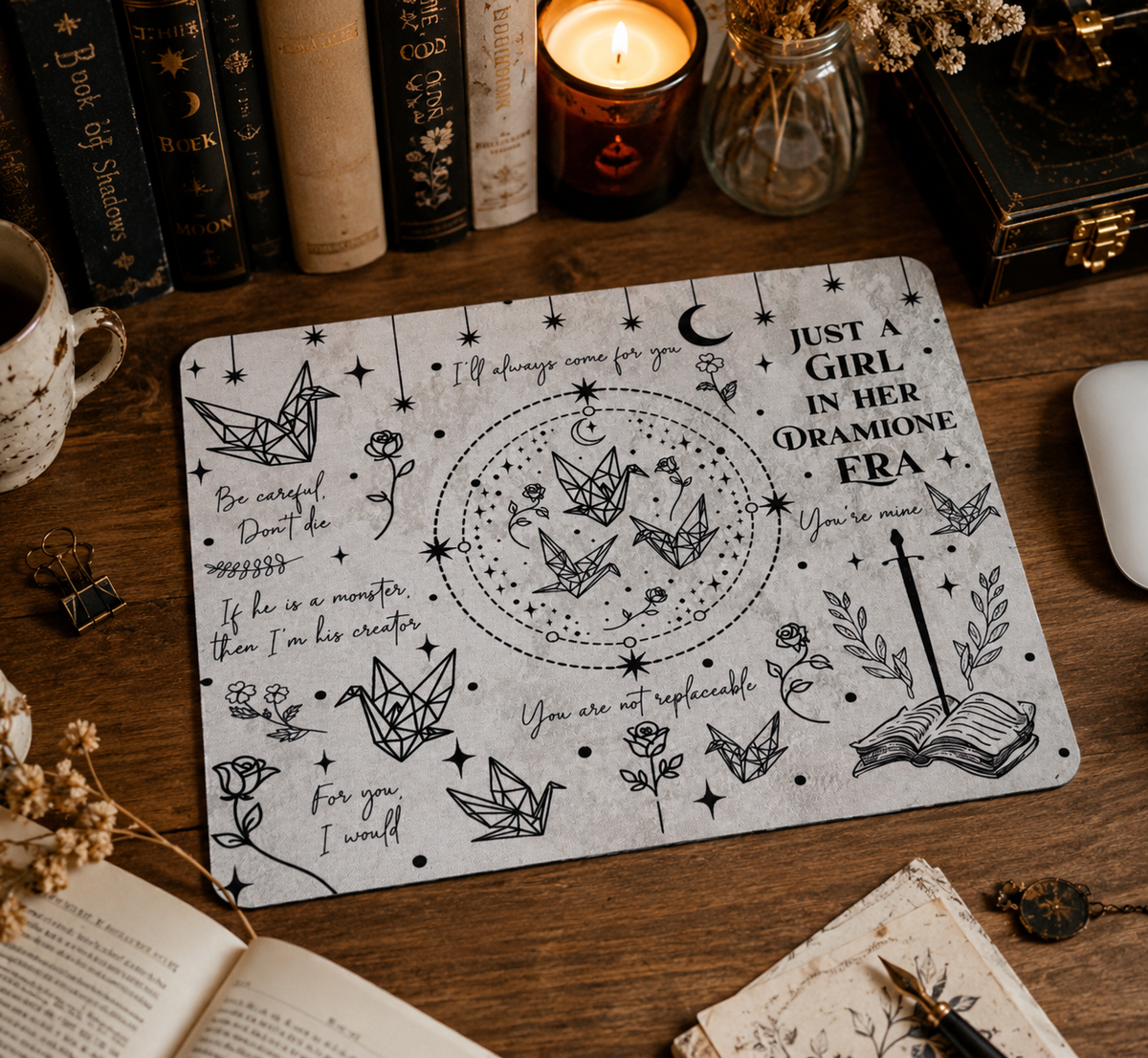 Bookish Mauspad für Buchliebhaber - Dramione