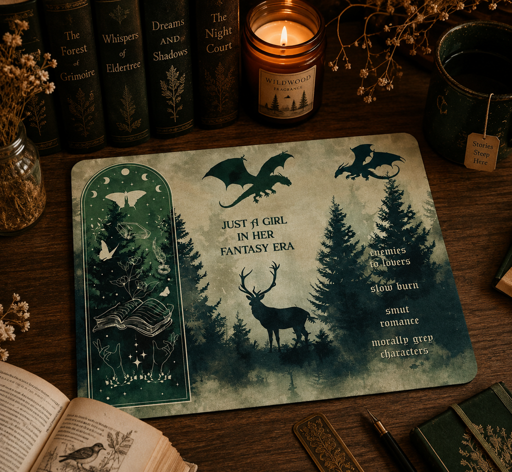 Bookish Mauspad für Buchliebhaber - Fantasy Wald