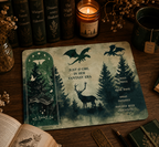 Bookish Mauspad für Buchliebhaber - Fantasy Wald