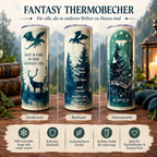 Bookish Thermobecher für Buchliebhaber - Fantasy Wald
