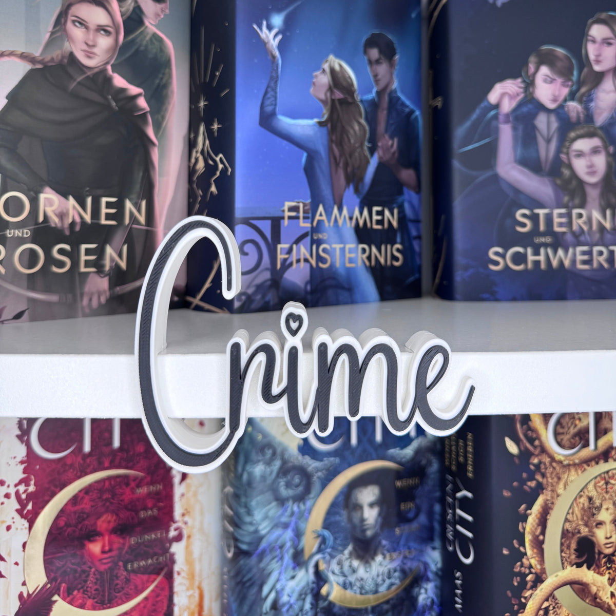 3D Druck Genre "Crime" Deko für dein Bücherregal.