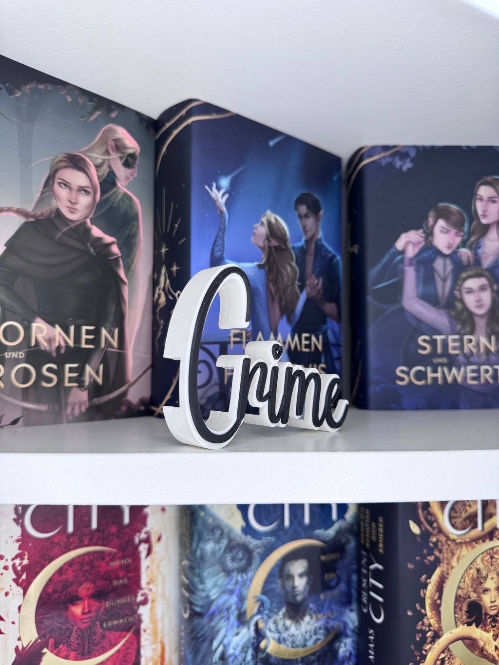 3D Druck Genre "Crime" Deko für dein Bücherregal.