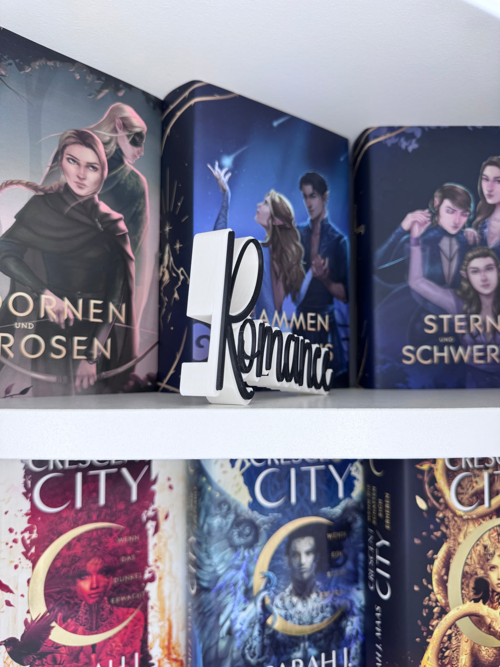 3D Druck Genre "Romance" Deko für dein Bücherregal.