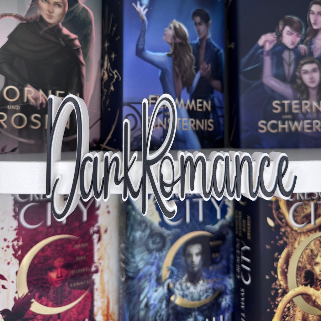 3D Druck Genre "Dark Romance" Deko für dein Bücherregal.