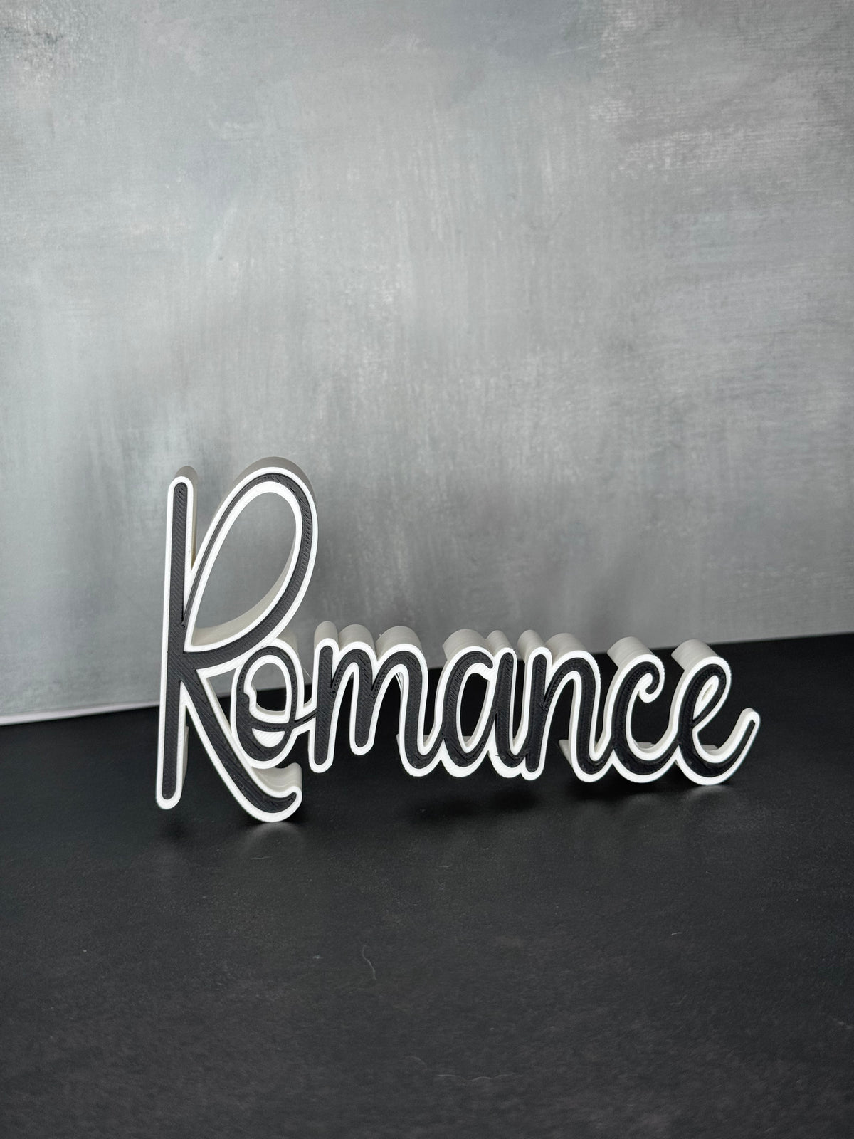 3D Druck Genre "Romance" Deko für dein Bücherregal.
