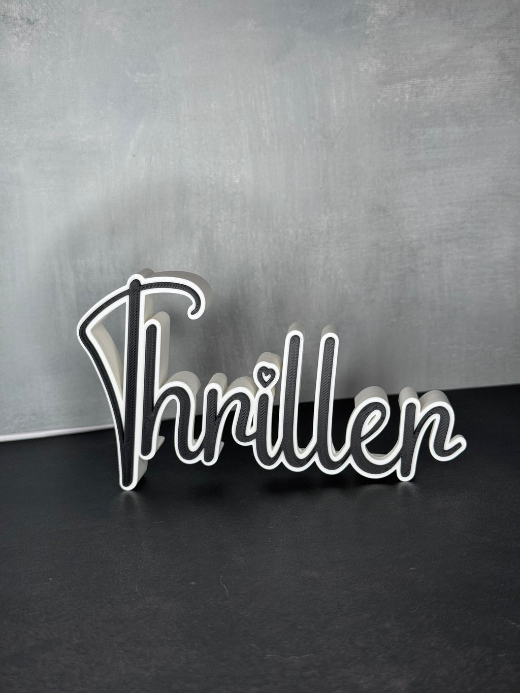 3D Druck Genre "Thriller" Deko für dein Bücherregal.