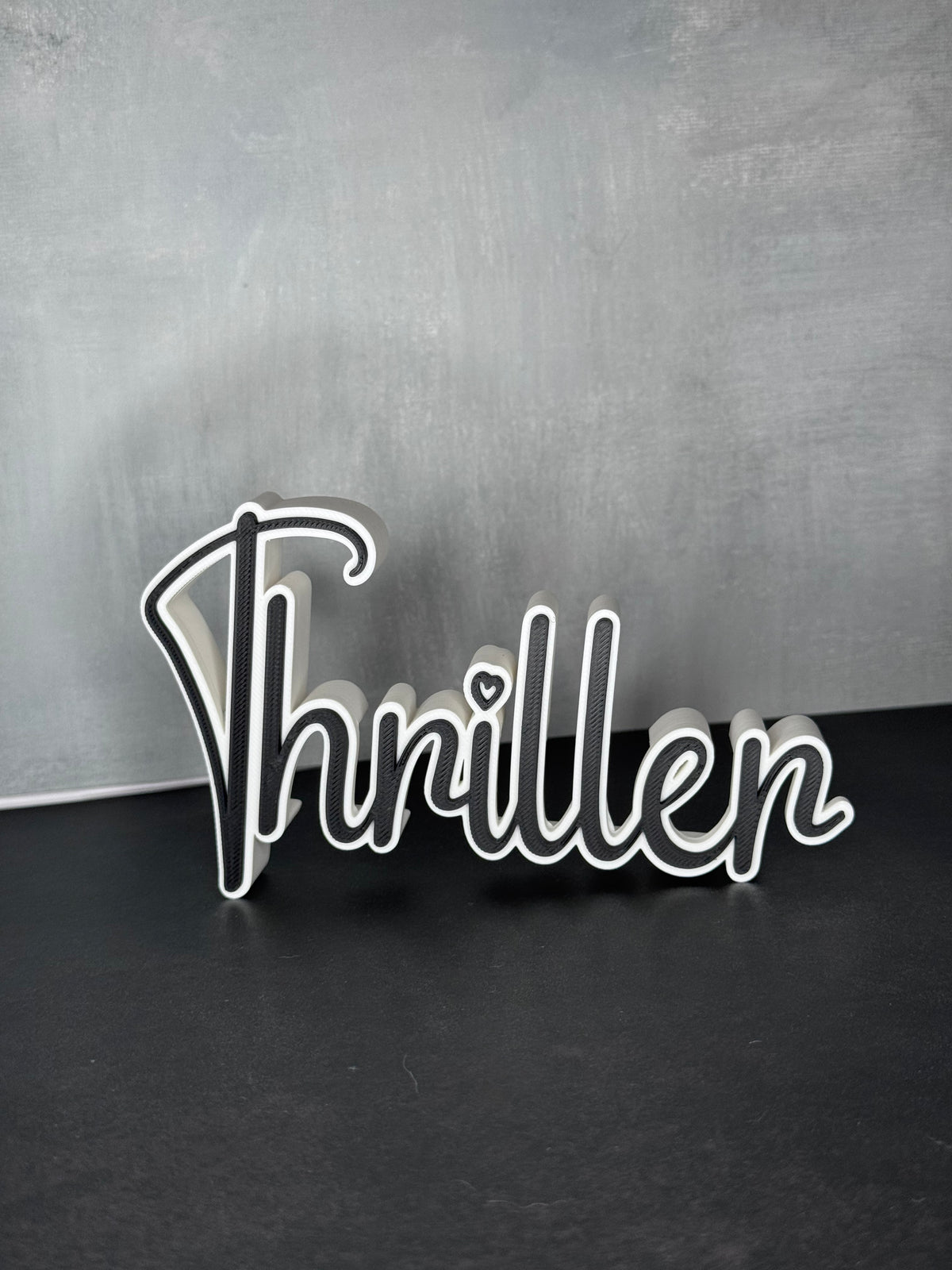 3D Druck Genre "Thriller" Deko für dein Bücherregal.