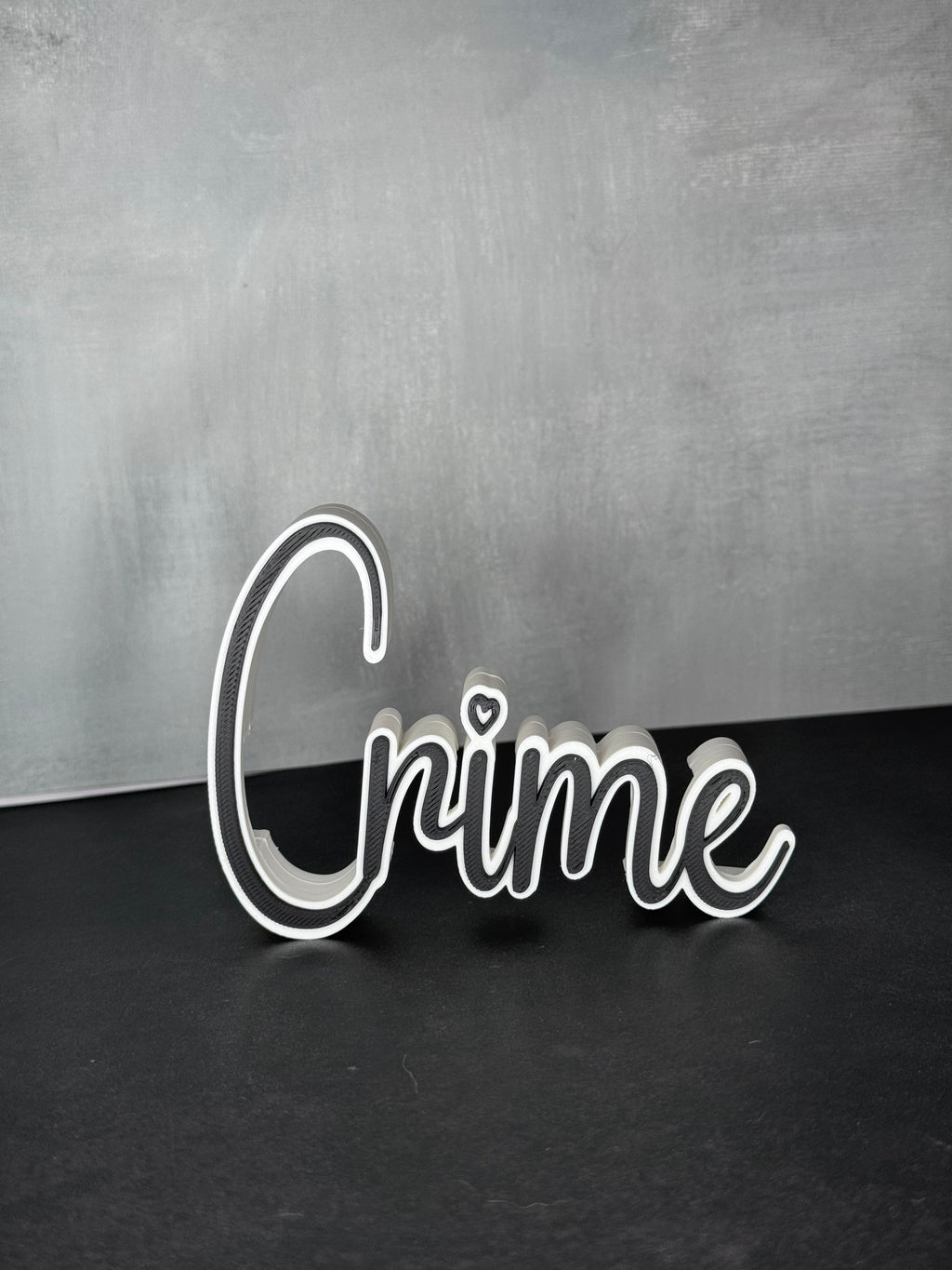 3D Druck Genre "Crime" Deko für dein Bücherregal.