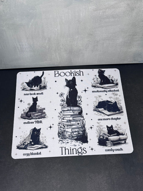 Bookish Mauspad für Buchliebhaber - Cats