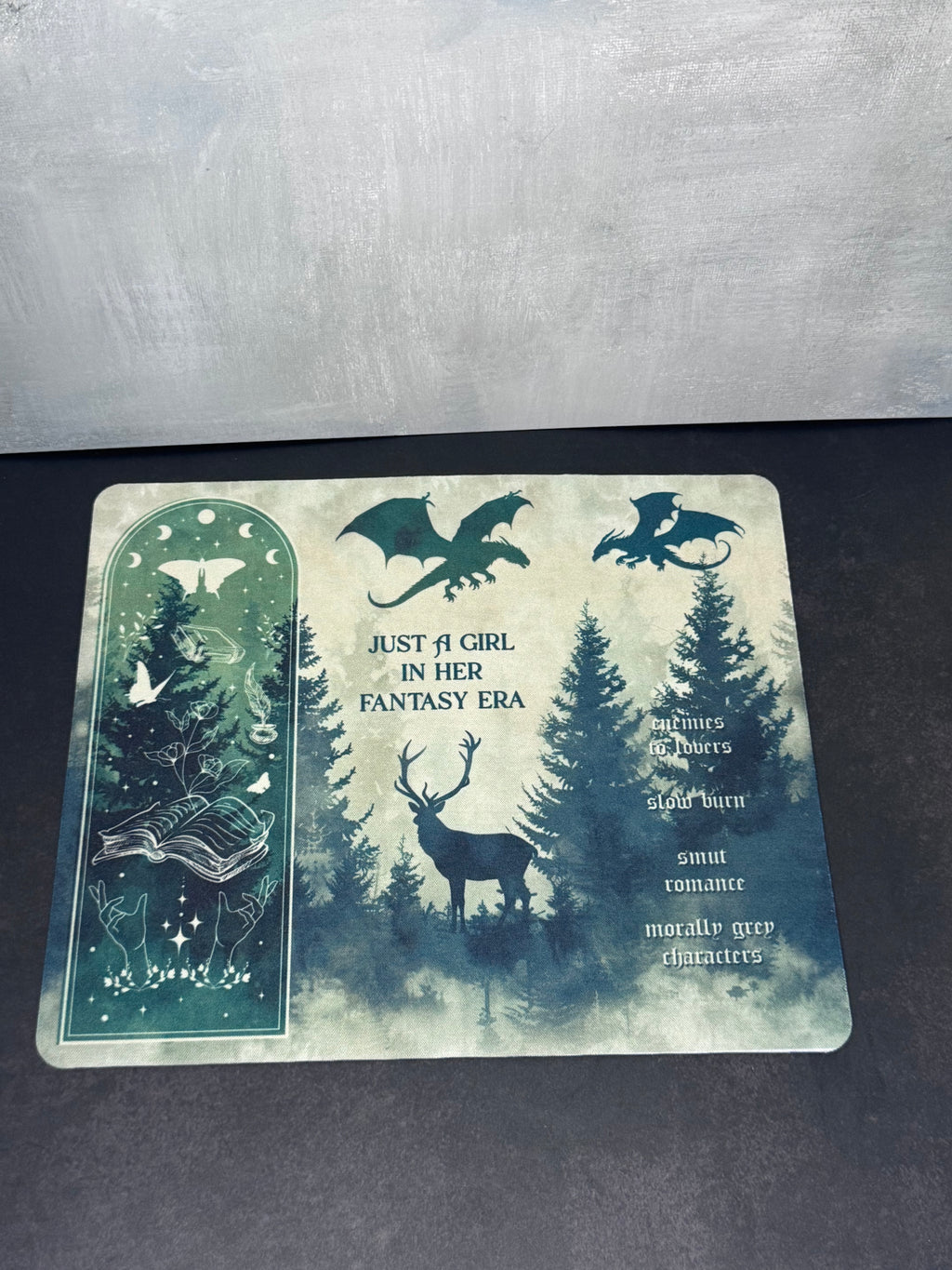 Bookish Mauspad für Buchliebhaber - Fantasy Wald