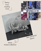 3D Druck Genre "Thriller" Deko für dein Bücherregal.